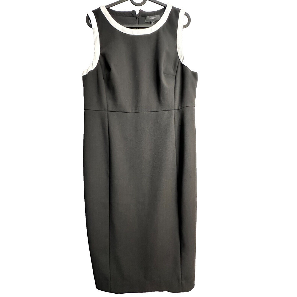 J.Crew Black and White Women's Shift dress Size 12P